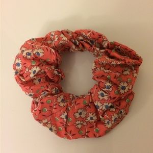 $4 Add-On New Hair Scrunchie Ponytail Elastic Hair Accessory Vintage Pink Floral